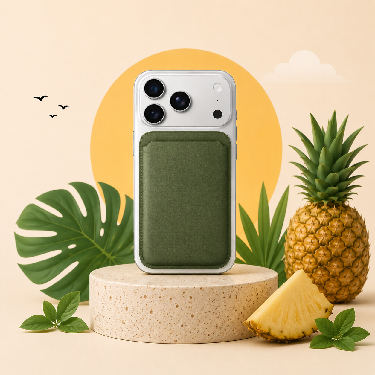 Pineapple Magsafe Wallet